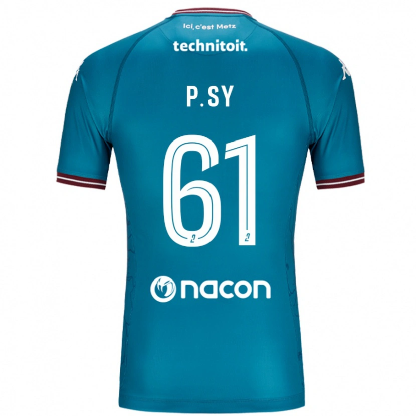 Danxen Mænd Pape Sy #61 Bleu Benzin Udebane Spillertrøjer 2024/25 Trøje T-Shirt