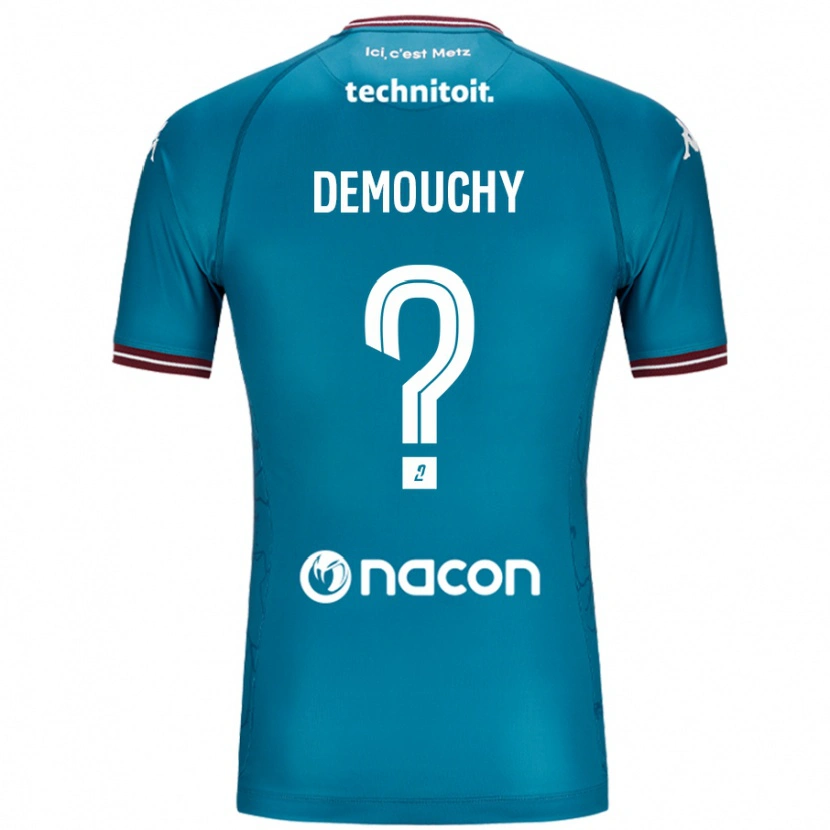 Danxen Mænd Albin Demouchy #0 Bleu Benzin Udebane Spillertrøjer 2024/25 Trøje T-Shirt