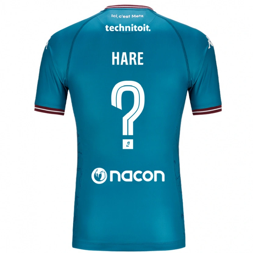 Danxen Mænd Hugo Hare #0 Bleu Benzin Udebane Spillertrøjer 2024/25 Trøje T-Shirt