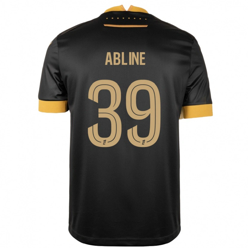 Danxen Mænd Matthis Abline #39 Sort Brun Udebane Spillertrøjer 2024/25 Trøje T-Shirt