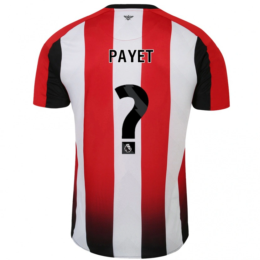 Danxen Kvinder Trae Payet #0 Rød Hvid Hjemmebane Spillertrøjer 2024/25 Trøje T-Shirt