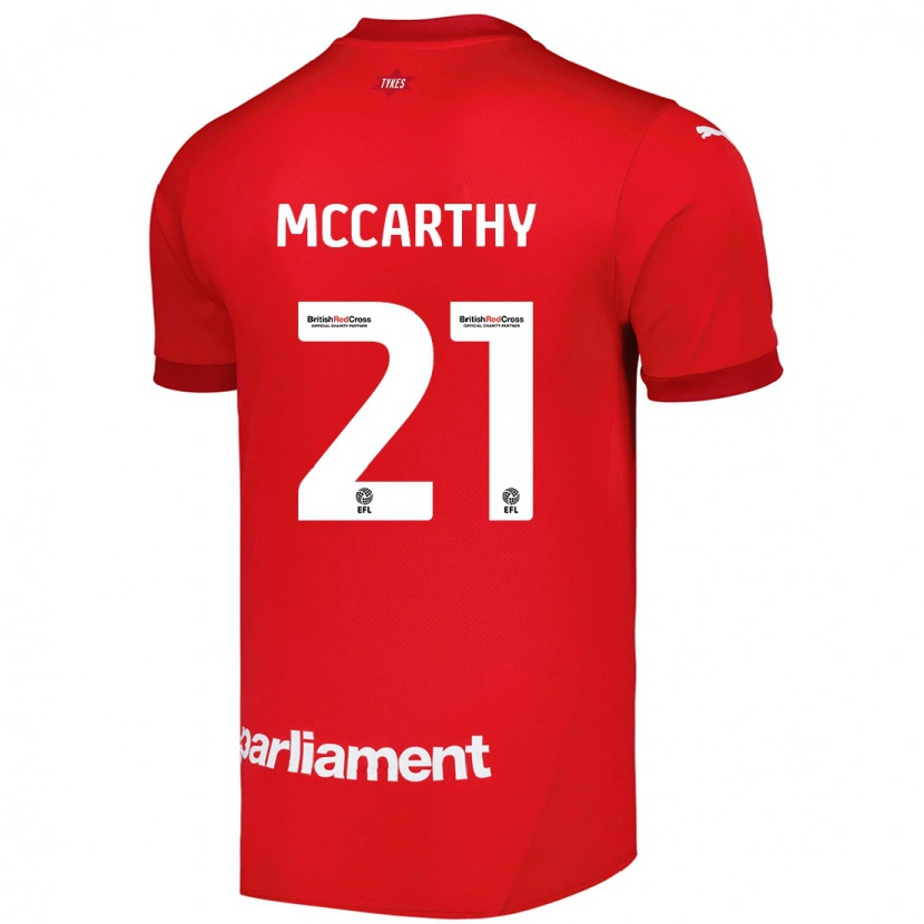 Danxen Kvinder Conor Mccarthy #21 Rød Hjemmebane Spillertrøjer 2024/25 Trøje T-Shirt