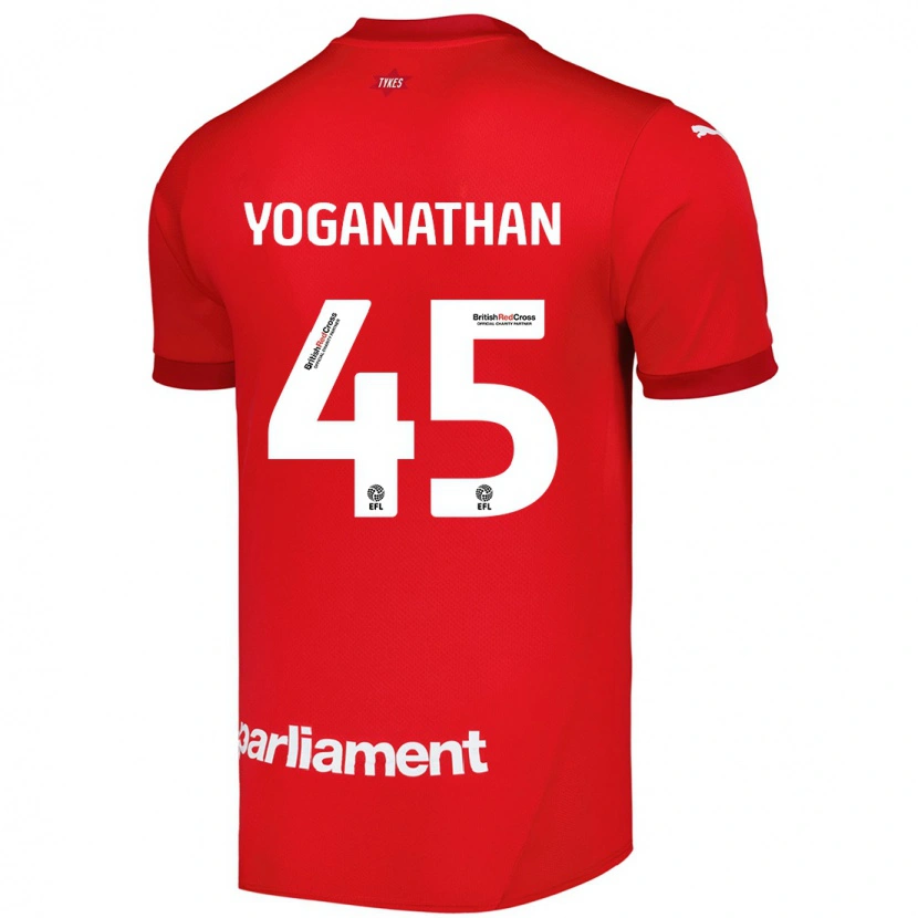Danxen Kvinder Vimal Yoganathan #45 Rød Hjemmebane Spillertrøjer 2024/25 Trøje T-Shirt