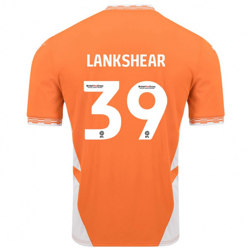 Danxen Kvinder Alex Lankshear #39 Orange Hvid Hjemmebane Spillertrøjer 2024/25 Trøje T-Shirt