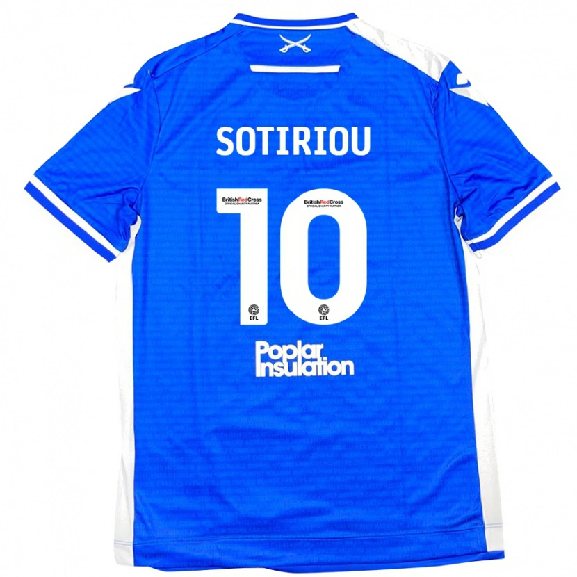 Danxen Kvinder Ruel Sotiriou #10 Blå Hvid Hjemmebane Spillertrøjer 2024/25 Trøje T-Shirt