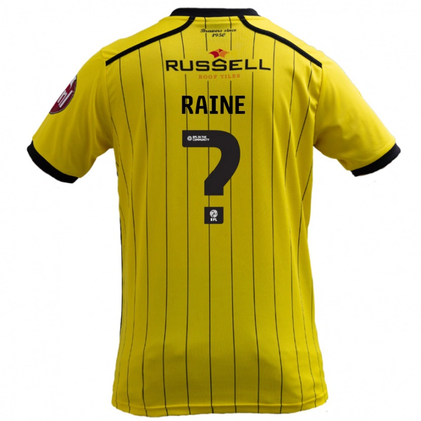 Danxen Kvinder Max Raine #0 Gul Hjemmebane Spillertrøjer 2024/25 Trøje T-Shirt
