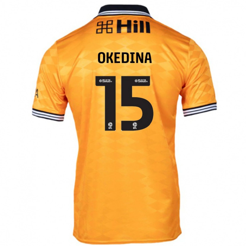 Danxen Kvinder Jubril Okedina #15 Orange Hjemmebane Spillertrøjer 2024/25 Trøje T-Shirt