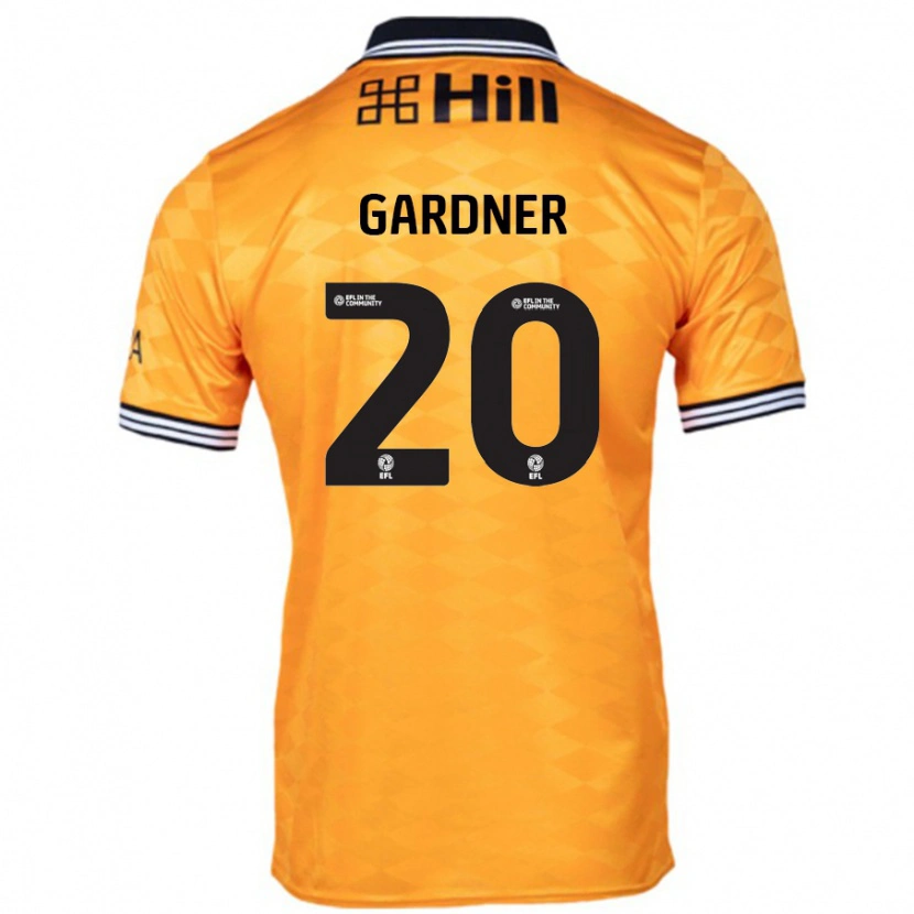 Danxen Kvinder Gary Gardner #20 Orange Hjemmebane Spillertrøjer 2024/25 Trøje T-Shirt