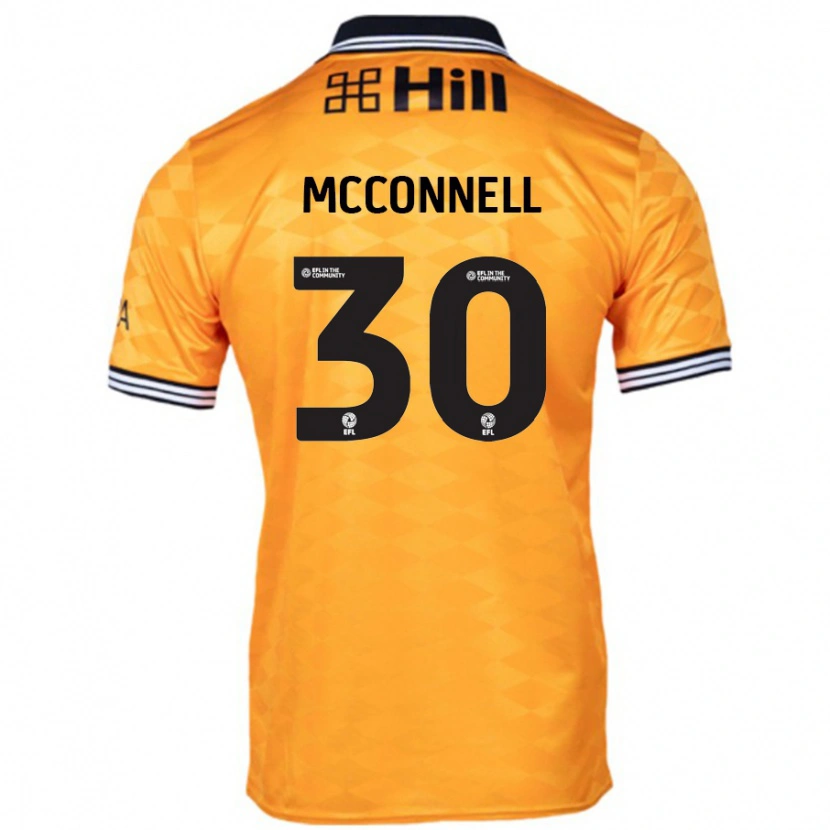 Danxen Kvinder Glenn Mcconnell #30 Orange Hjemmebane Spillertrøjer 2024/25 Trøje T-Shirt