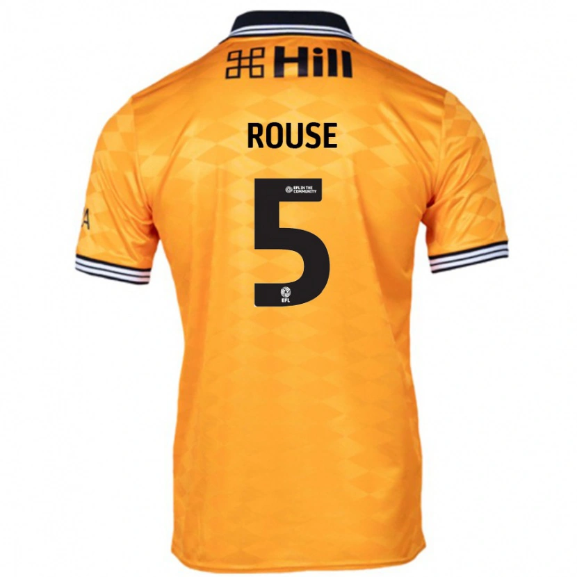 Danxen Kvinder Lauren Rouse #5 Orange Hjemmebane Spillertrøjer 2024/25 Trøje T-Shirt