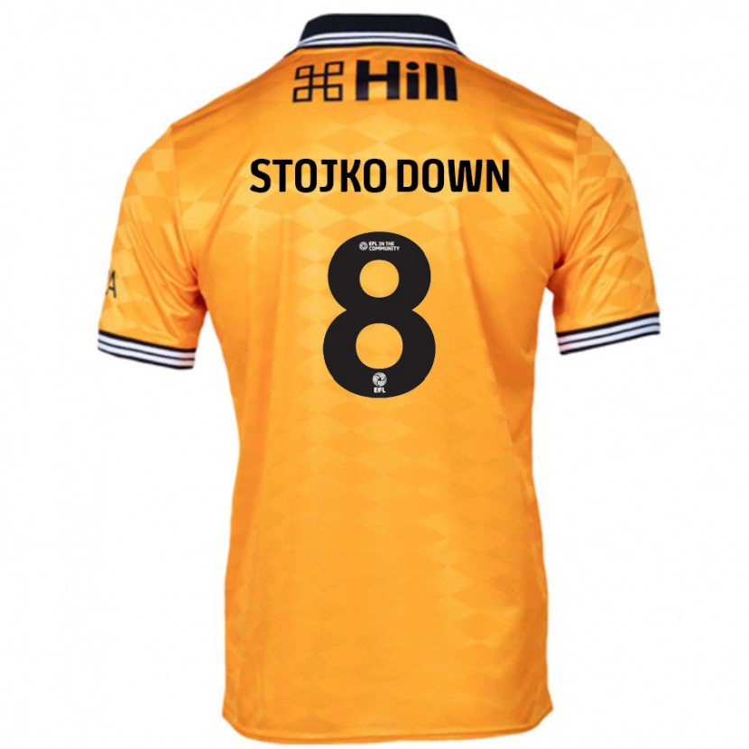 Danxen Kvinder Alysha Stojko-Down #8 Orange Hjemmebane Spillertrøjer 2024/25 Trøje T-Shirt