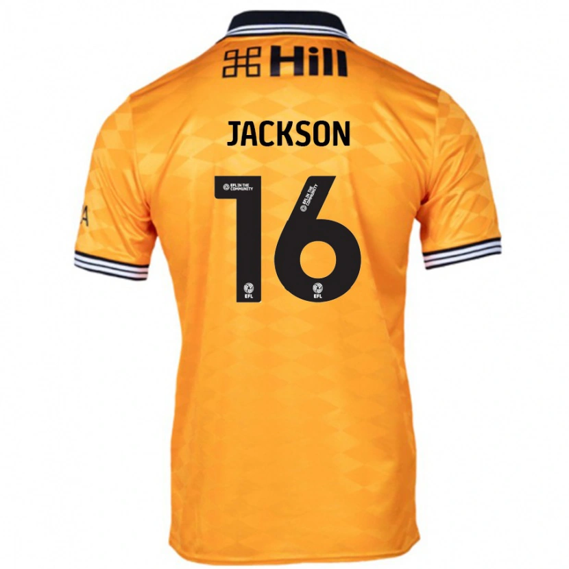 Danxen Kvinder Abbie Jackson #16 Orange Hjemmebane Spillertrøjer 2024/25 Trøje T-Shirt