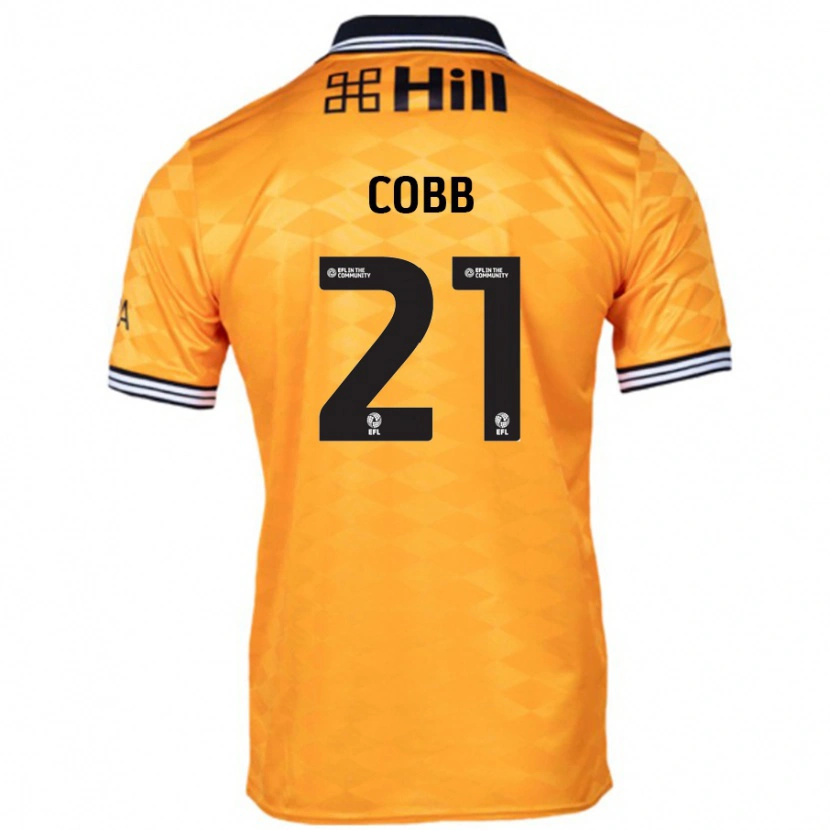 Danxen Kvinder Serena Cobb #21 Orange Hjemmebane Spillertrøjer 2024/25 Trøje T-Shirt