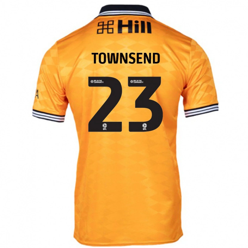 Danxen Kvinder Eleanor Townsend #23 Orange Hjemmebane Spillertrøjer 2024/25 Trøje T-Shirt