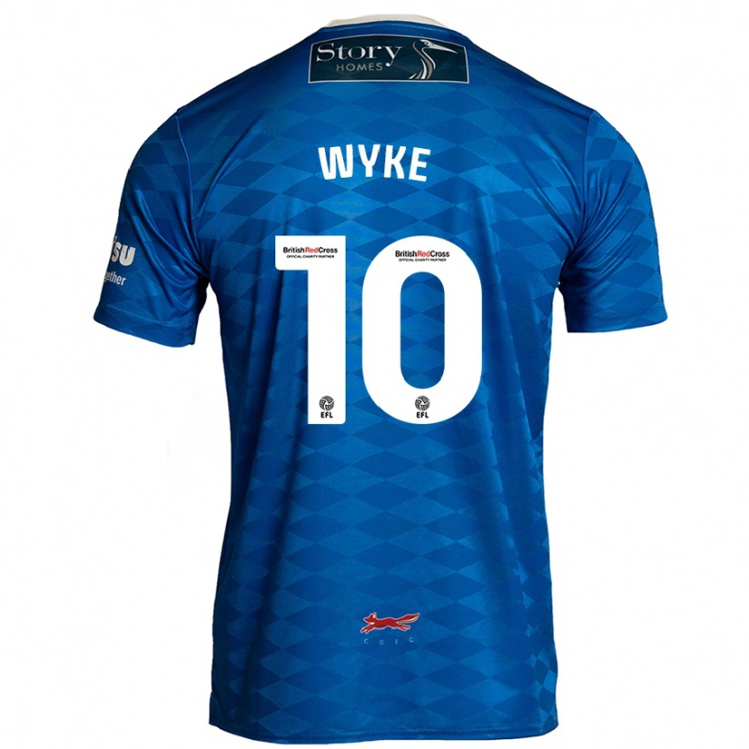 Danxen Kvinder Charlie Wyke #10 Blå Hjemmebane Spillertrøjer 2024/25 Trøje T-Shirt
