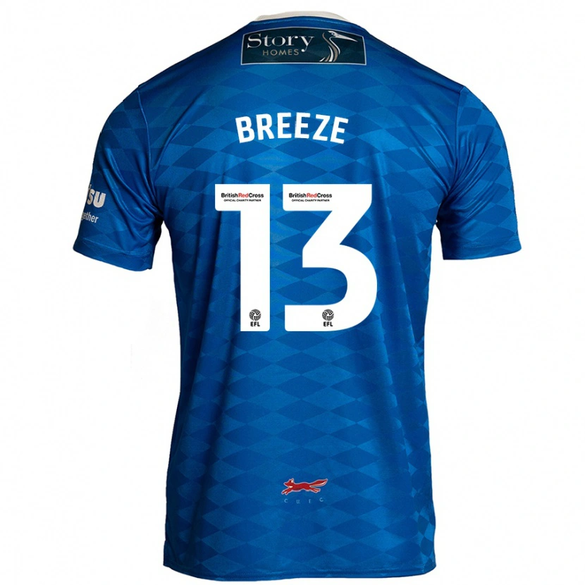Danxen Kvinder Gabriel Breeze #13 Blå Hjemmebane Spillertrøjer 2024/25 Trøje T-Shirt
