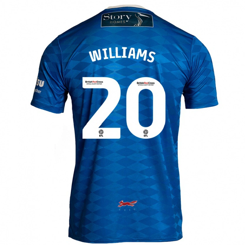 Danxen Kvinder Ben Williams #20 Blå Hjemmebane Spillertrøjer 2024/25 Trøje T-Shirt