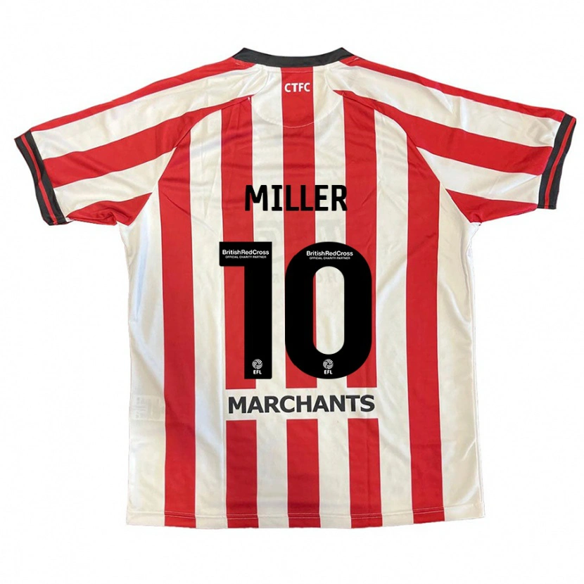 Danxen Kvinder George Miller #10 Rød Hvid Hjemmebane Spillertrøjer 2024/25 Trøje T-Shirt