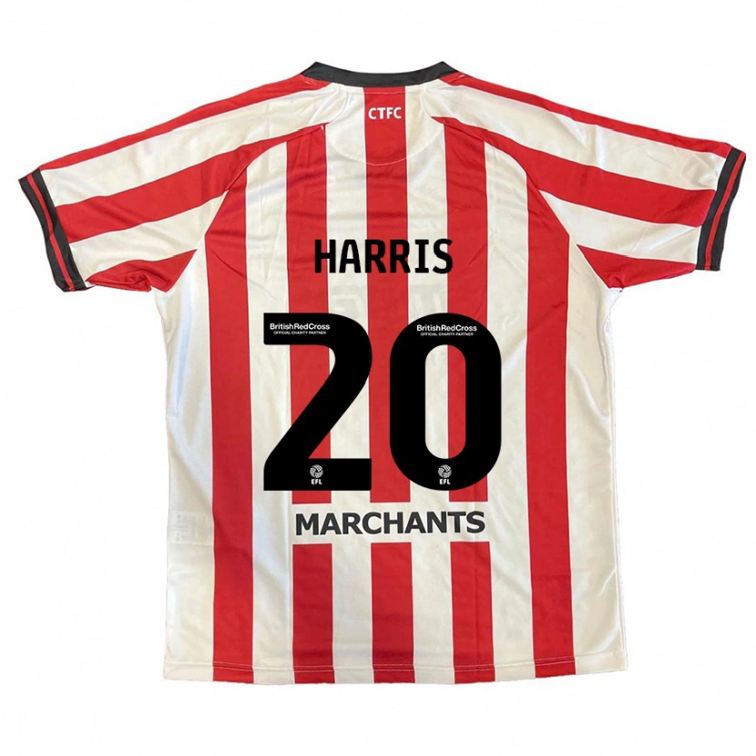 Danxen Kvinder Max Harris #20 Rød Hvid Hjemmebane Spillertrøjer 2024/25 Trøje T-Shirt