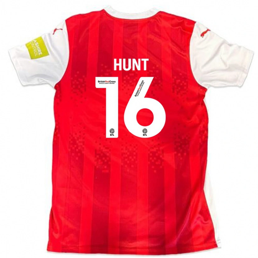 Danxen Kvinder Mackenzie Hunt #16 Rød Hvid Hjemmebane Spillertrøjer 2024/25 Trøje T-Shirt