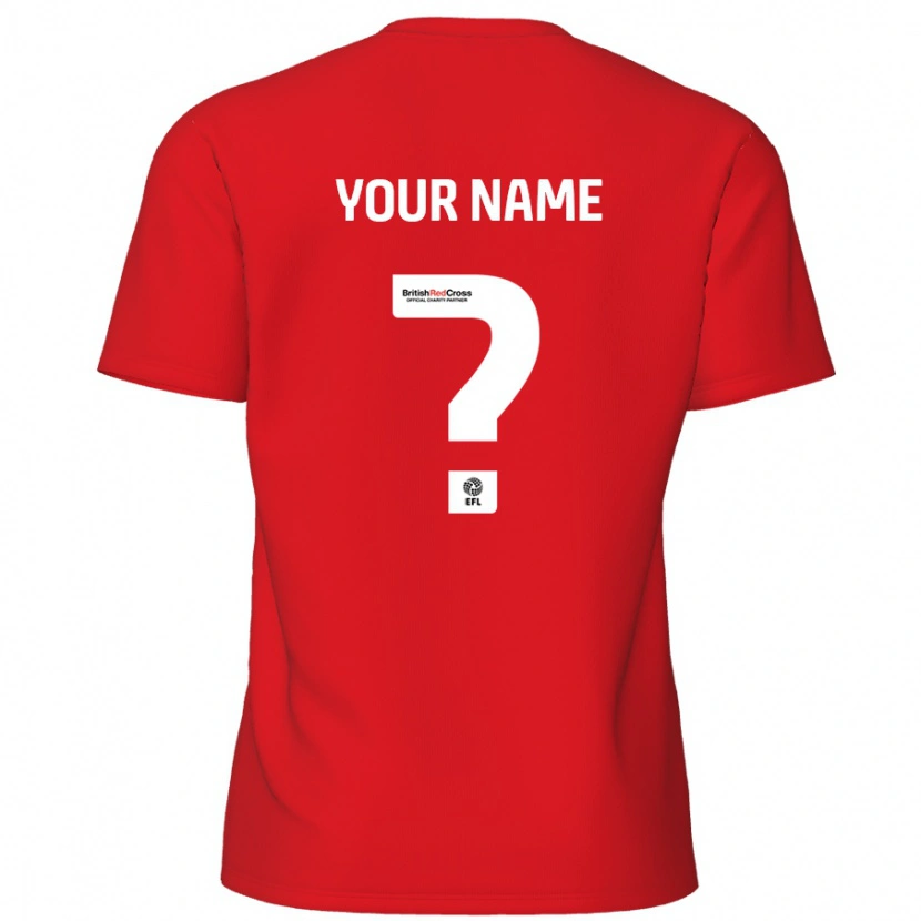 Danxen Kvinder Dit Navn #0 Rød Hjemmebane Spillertrøjer 2024/25 Trøje T-Shirt
