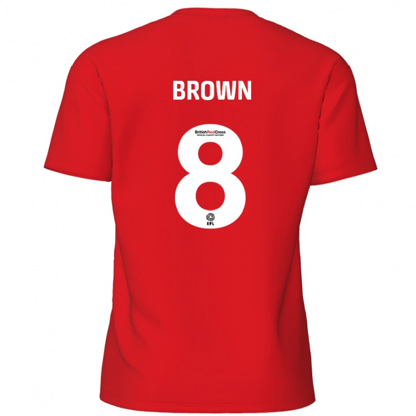 Danxen Kvinder Jordan Brown #8 Rød Hjemmebane Spillertrøjer 2024/25 Trøje T-Shirt