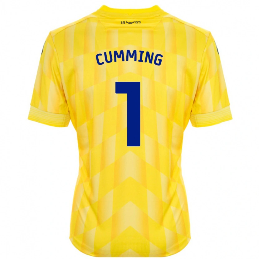 Danxen Kvinder Jamie Cumming #1 Gul Hjemmebane Spillertrøjer 2024/25 Trøje T-Shirt