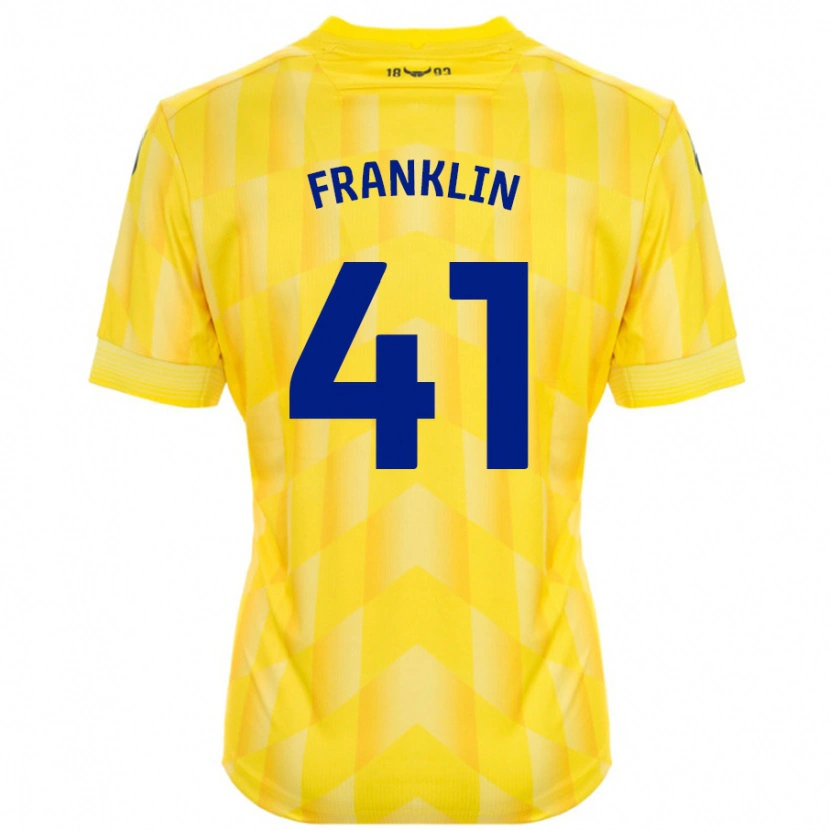 Danxen Kvinder George Franklin #41 Gul Hjemmebane Spillertrøjer 2024/25 Trøje T-Shirt