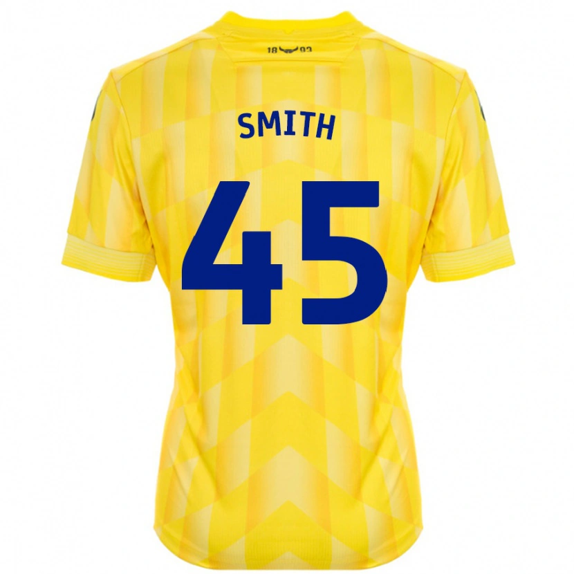 Danxen Kvinder Max Smith #45 Gul Hjemmebane Spillertrøjer 2024/25 Trøje T-Shirt