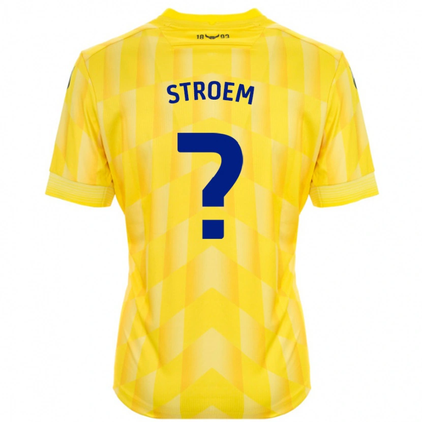 Danxen Kvinder Lena Stroem #0 Gul Hjemmebane Spillertrøjer 2024/25 Trøje T-Shirt