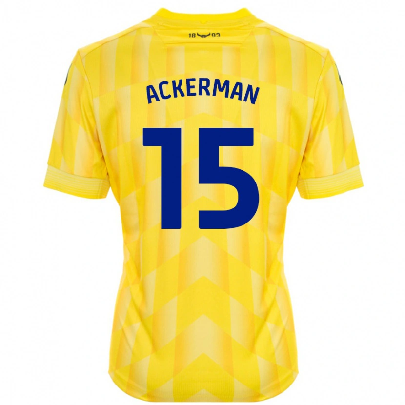 Danxen Kvinder Daisy Ackerman #15 Gul Hjemmebane Spillertrøjer 2024/25 Trøje T-Shirt