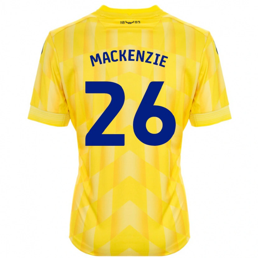 Danxen Kvinder Hannah Mackenzie #26 Gul Hjemmebane Spillertrøjer 2024/25 Trøje T-Shirt