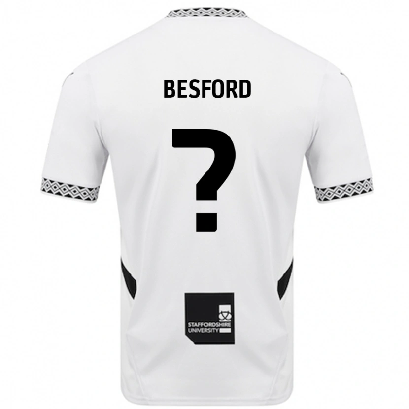 Danxen Kvinder Callum Besford #0 Hvid Hjemmebane Spillertrøjer 2024/25 Trøje T-Shirt