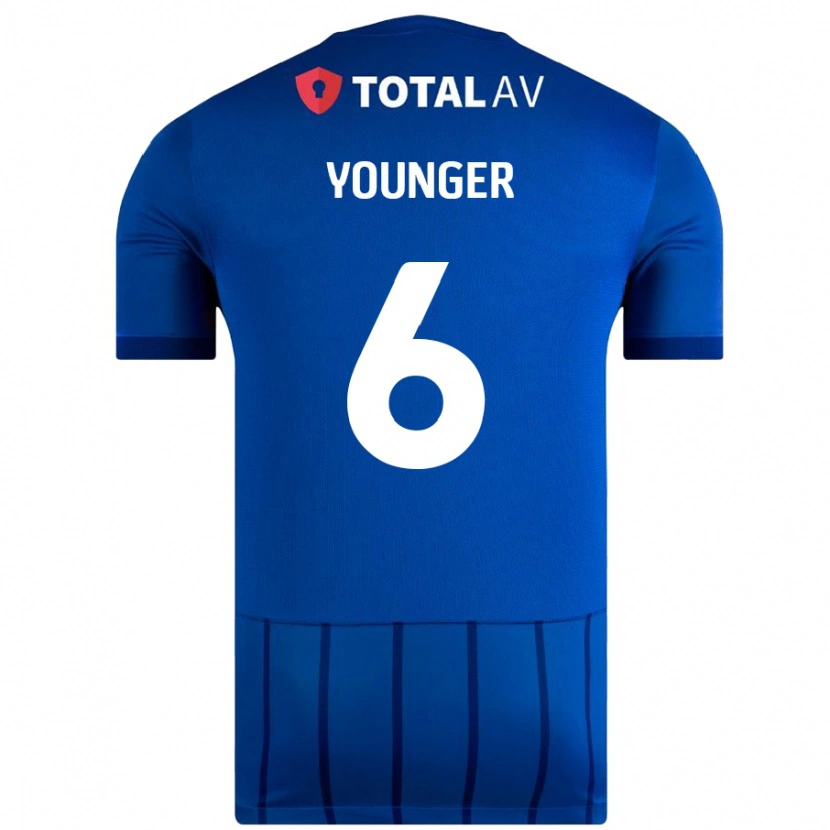 Danxen Kvinder Jazz Younger #6 Blå Hjemmebane Spillertrøjer 2024/25 Trøje T-Shirt