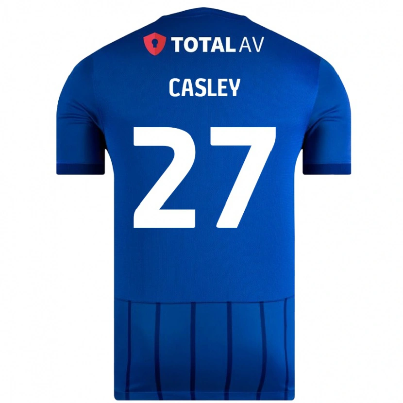 Danxen Kvinder Riva Casley #27 Blå Hjemmebane Spillertrøjer 2024/25 Trøje T-Shirt
