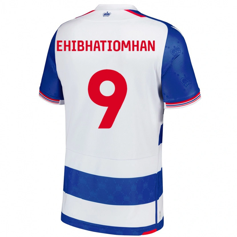 Danxen Kvinder Kelvin Ehibhatiomhan #9 Blå Hvid Hjemmebane Spillertrøjer 2024/25 Trøje T-Shirt