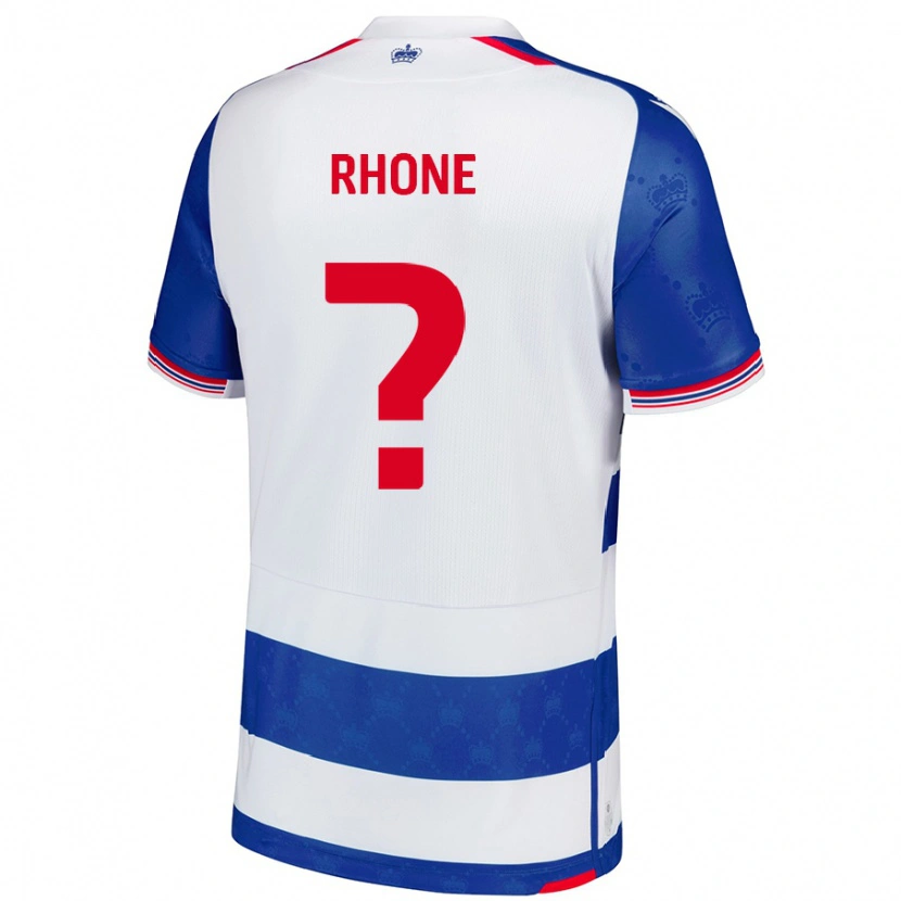 Danxen Kvinder Harrison Rhone #0 Blå Hvid Hjemmebane Spillertrøjer 2024/25 Trøje T-Shirt