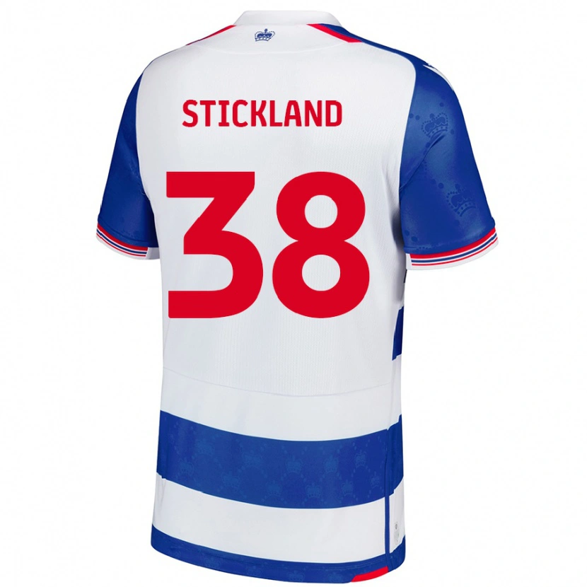 Danxen Kvinder Michael Stickland #38 Blå Hvid Hjemmebane Spillertrøjer 2024/25 Trøje T-Shirt