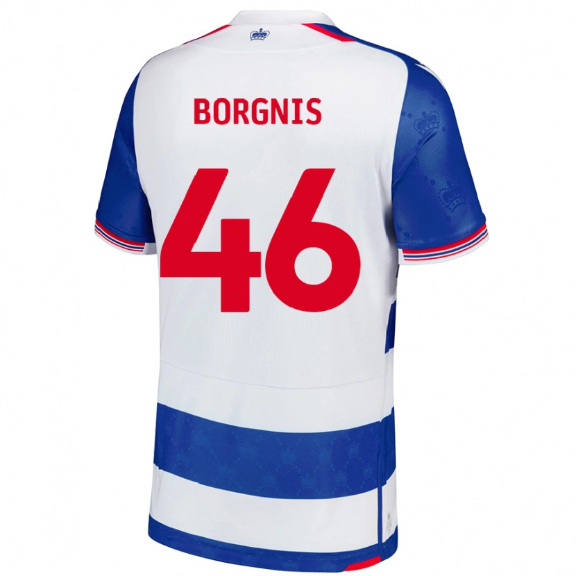 Danxen Kvinder Jacob Borgnis #46 Blå Hvid Hjemmebane Spillertrøjer 2024/25 Trøje T-Shirt