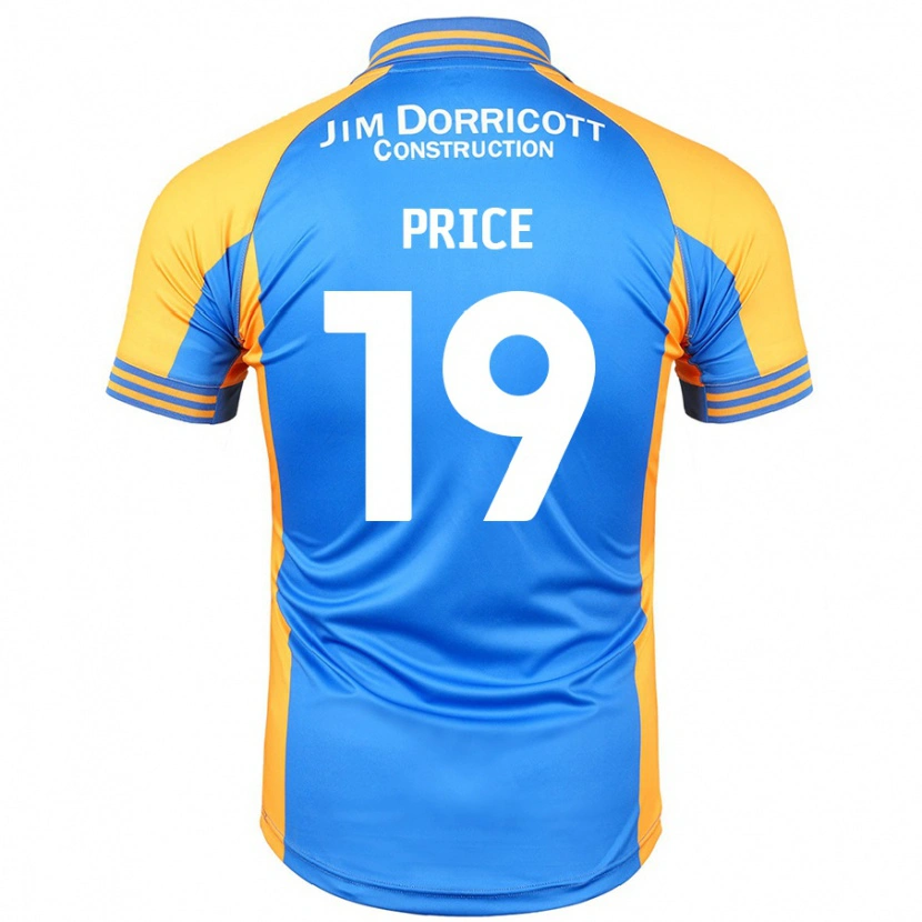 Danxen Kvinder Jack Price #19 Blå Rav Hjemmebane Spillertrøjer 2024/25 Trøje T-Shirt
