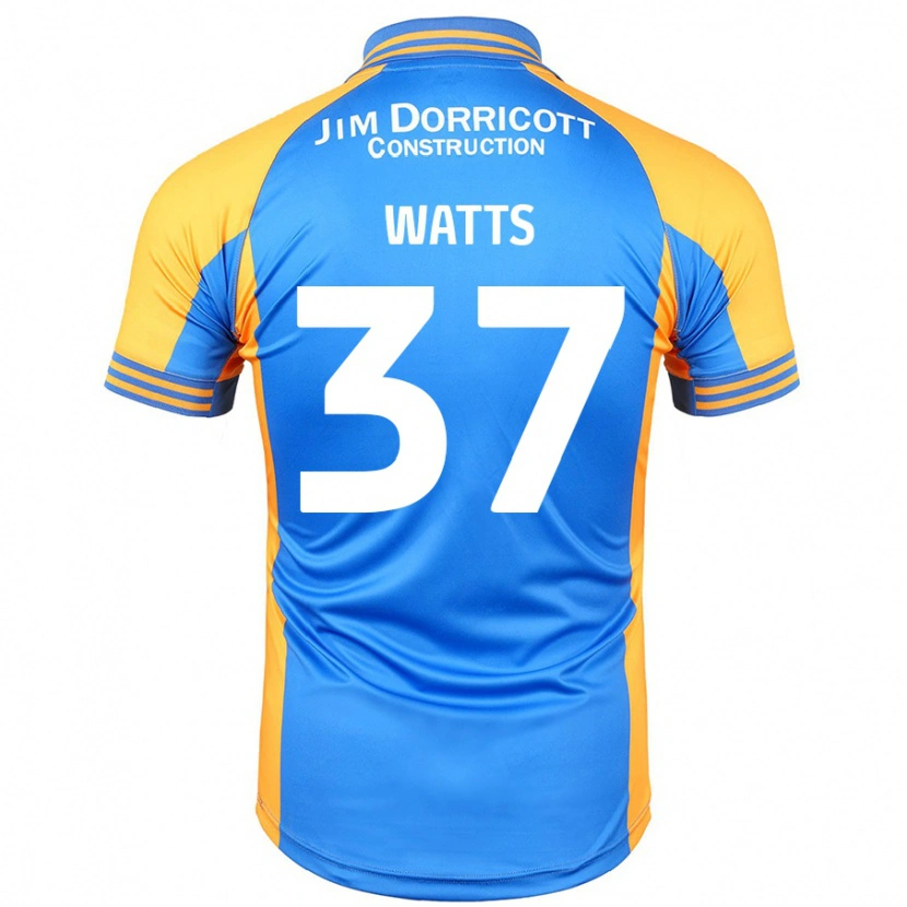 Danxen Kvinder Harvey Watts #37 Blå Rav Hjemmebane Spillertrøjer 2024/25 Trøje T-Shirt
