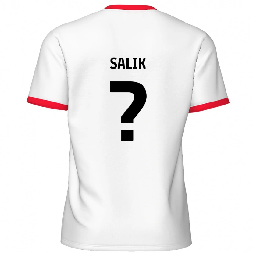 Danxen Kvinder Tanil Salik #0 Hvid Rød Hjemmebane Spillertrøjer 2024/25 Trøje T-Shirt
