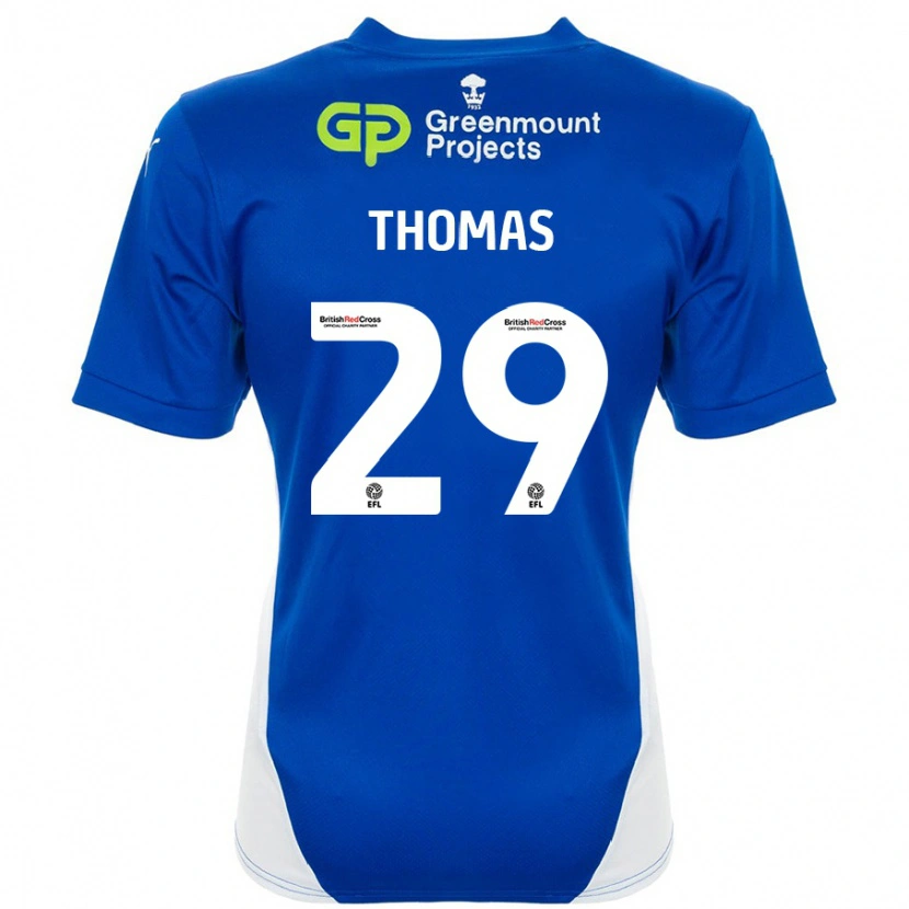 Danxen Kvinder Silko Thomas #29 Blå Hvid Hjemmebane Spillertrøjer 2024/25 Trøje T-Shirt