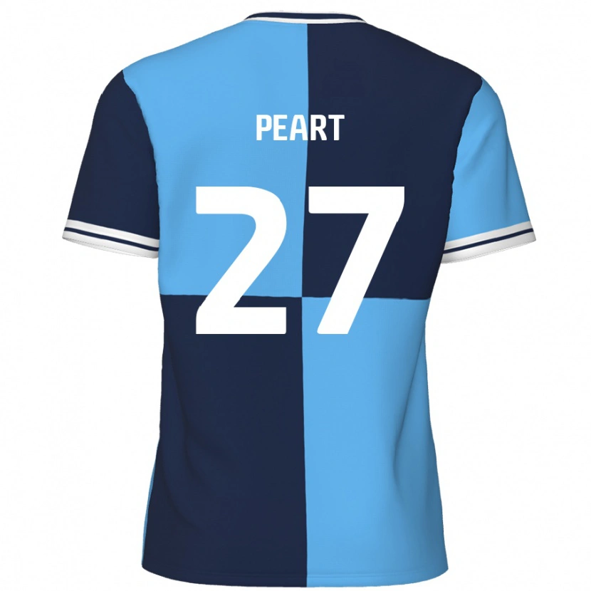 Danxen Kvinder Brody Peart #27 Himmelblå Mørkeblå Hjemmebane Spillertrøjer 2024/25 Trøje T-Shirt