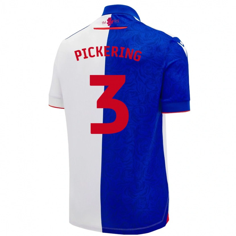 Danxen Kvinder Harry Pickering #3 Himmelblå Hvid Hjemmebane Spillertrøjer 2024/25 Trøje T-Shirt