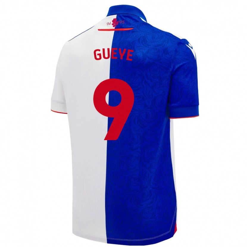 Danxen Kvinder Makhtar Gueye #9 Himmelblå Hvid Hjemmebane Spillertrøjer 2024/25 Trøje T-Shirt