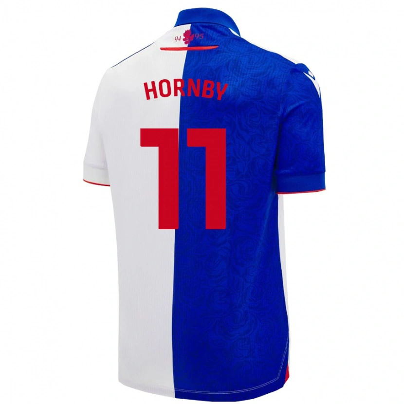 Danxen Kvinder Megan Hornby #11 Himmelblå Hvid Hjemmebane Spillertrøjer 2024/25 Trøje T-Shirt