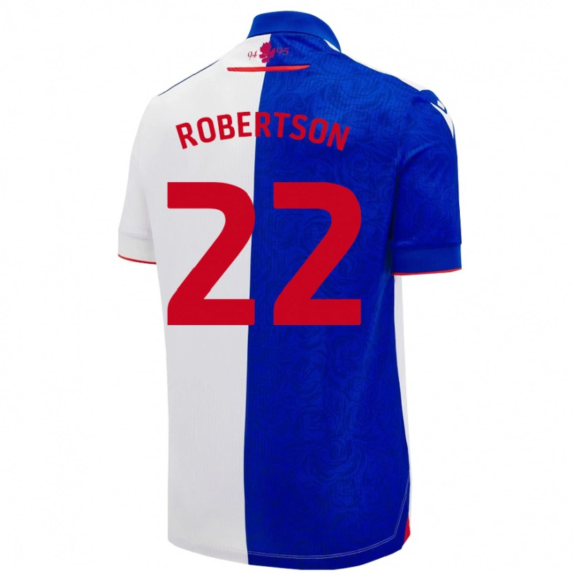 Danxen Kvinder Millie Robertson #22 Himmelblå Hvid Hjemmebane Spillertrøjer 2024/25 Trøje T-Shirt