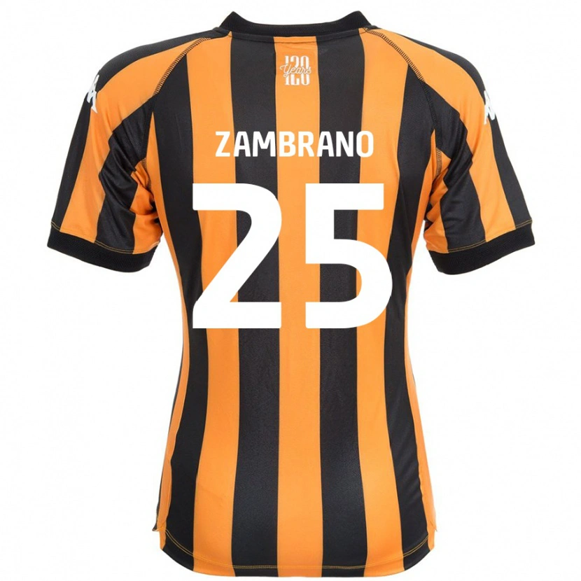 Danxen Kvinder Óscar Zambrano #25 Sort Rav Hjemmebane Spillertrøjer 2024/25 Trøje T-Shirt