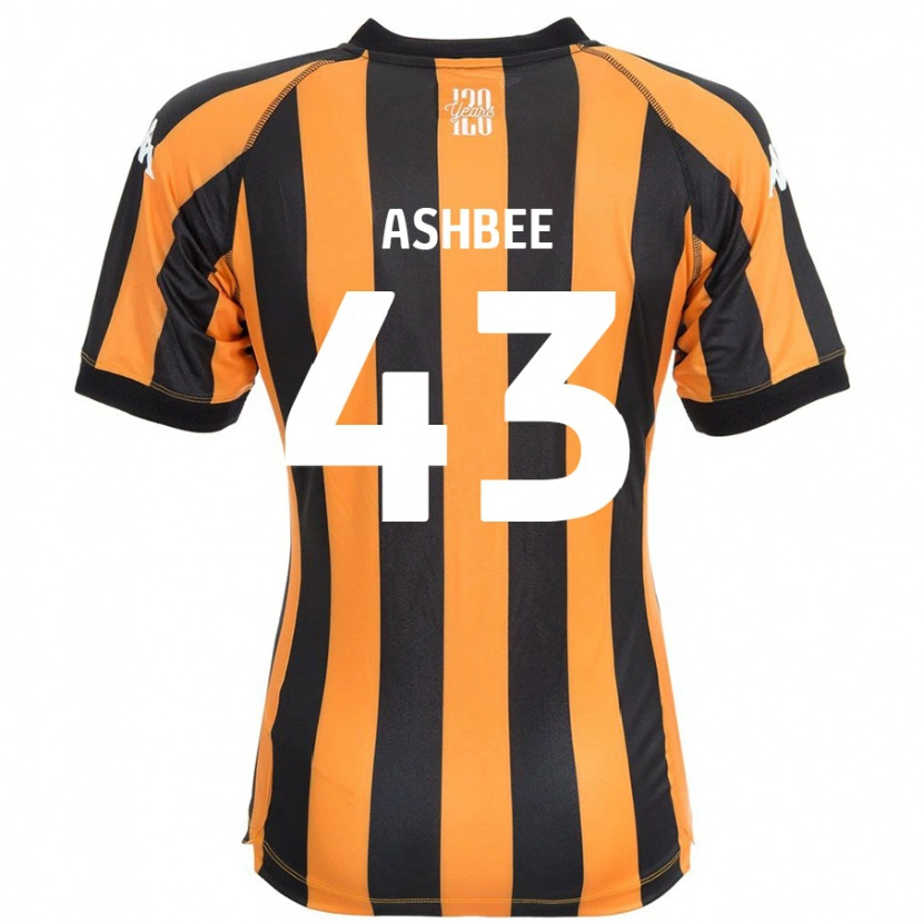 Danxen Kvinder Stanley Ashbee #43 Sort Rav Hjemmebane Spillertrøjer 2024/25 Trøje T-Shirt